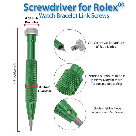 Rolex watch screwdriver adjustment